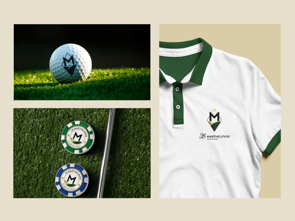 Identité visuelle pour le club de golf Le Marthelinois